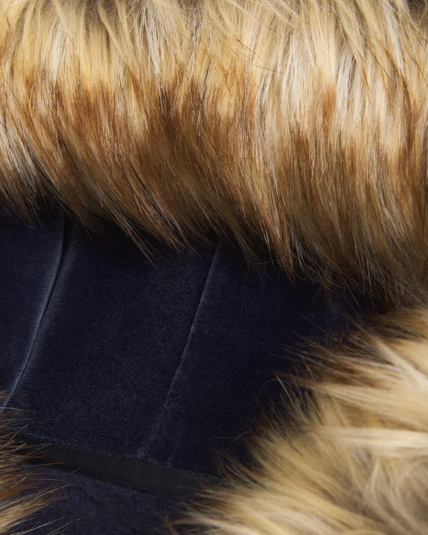 Abercrmobie & Fitch - Faux Fur-Lined Logo Full-Zip Hoodie IMMEDIATE