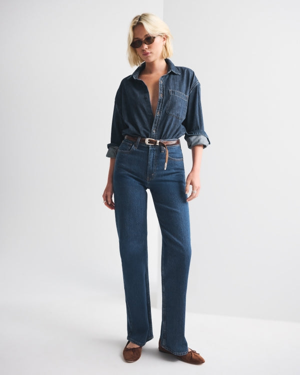 Abercrombie & Fitch - High Rise 90s Relaxed Jean