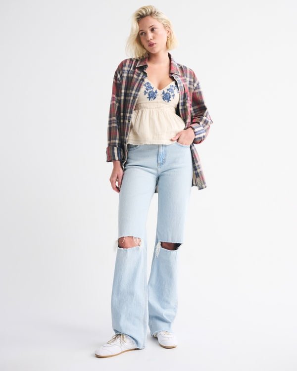Abercrombie & Fitch - High Rise 90s Relaxed Jean - Brandatak Store