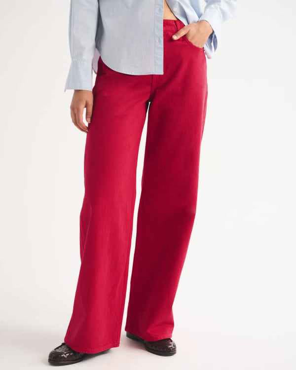Abercrombie & Fitch - High Rise Wide Leg Jean