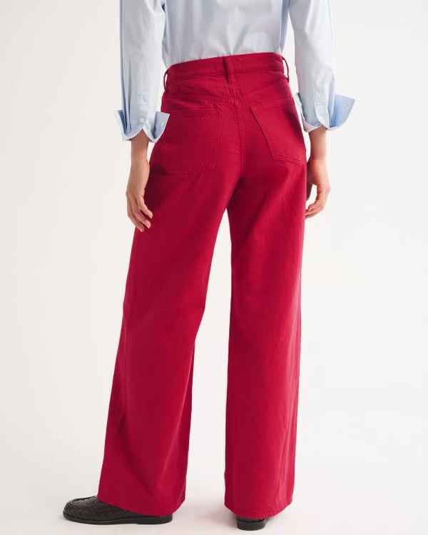 Abercrombie & Fitch - High Rise Wide Leg Jean