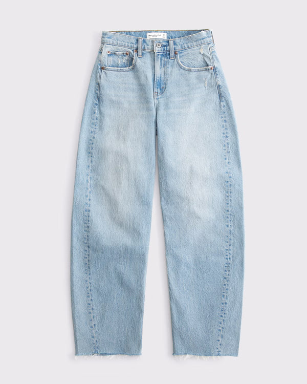 Abercrombie & Fitch - High Rise Barrel Jean
