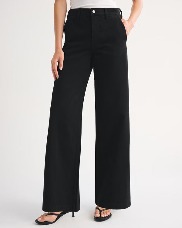 Abercrombie & Fitch - High Rise Wide Leg Jean