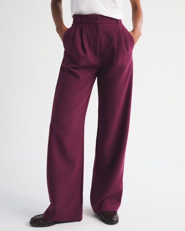 Abercrombie & Fitch - Sloane Tailored Wide Leg Pant