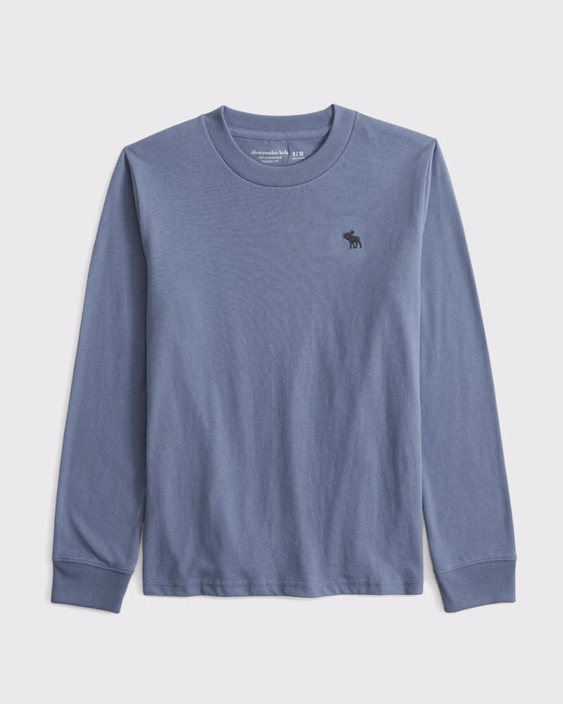 Abercrombie & Fitch - Essential Long-Sleeve Icon Crew Tee