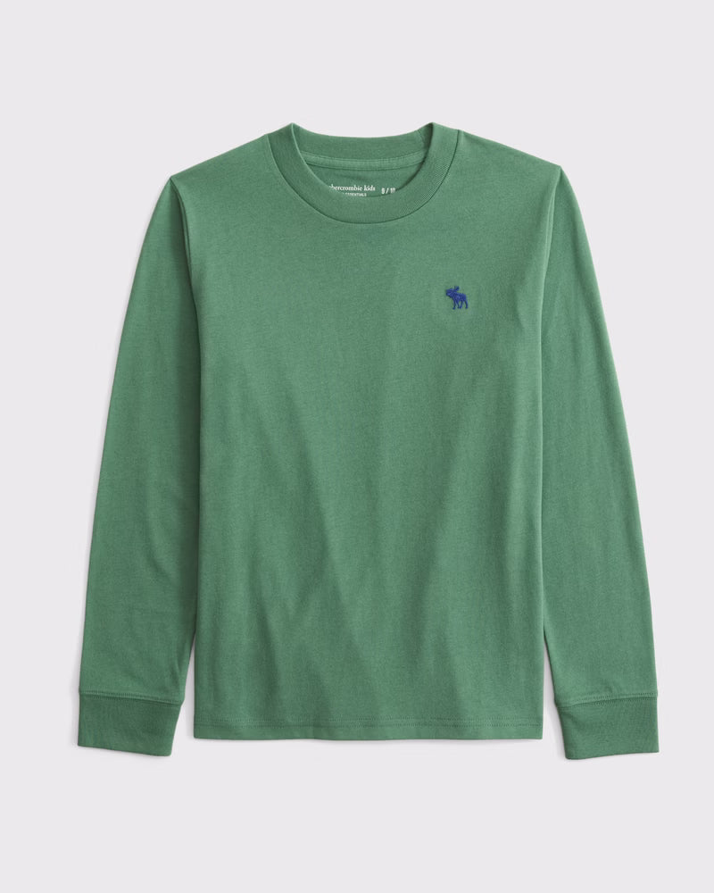 Abercrombie & Fitch - Essential Long-Sleeve Icon Crew Tee