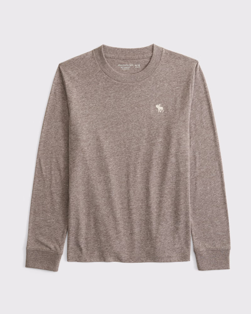 Abercrombie & Fitch - Essential Long-Sleeve Icon Crew Tee