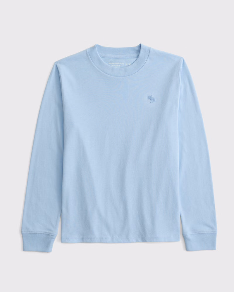 Abercrombie & Fitch - Essential Long-Sleeve Icon Crew Tee