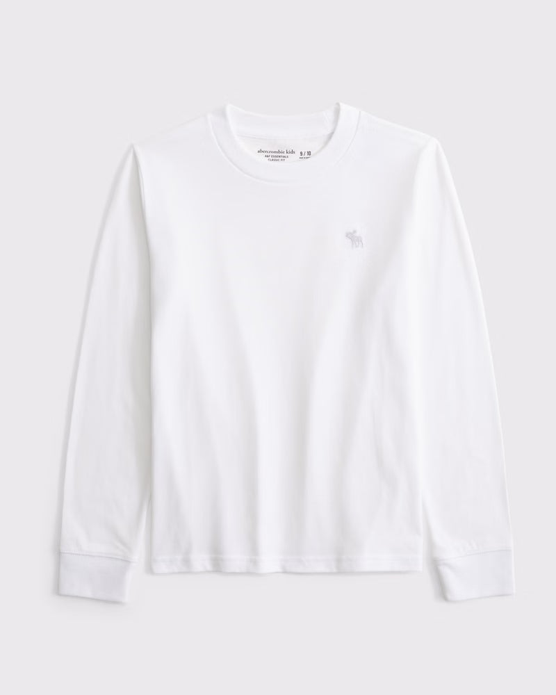 Abercrombie & Fitch - Essential Long-Sleeve Icon Crew Tee