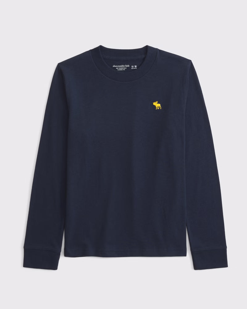 Abercrombie & Fitch - Essential Long-Sleeve Icon Crew Tee