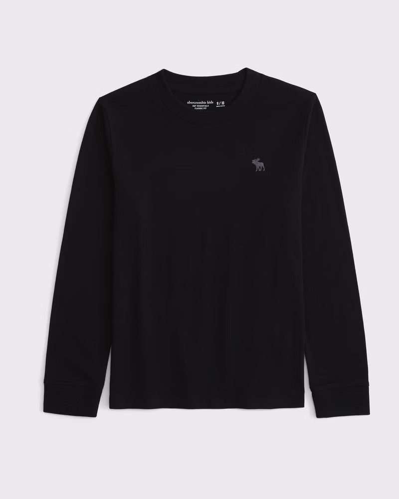 Abercrombie & Fitch - Essential Long-Sleeve Icon Crew Tee