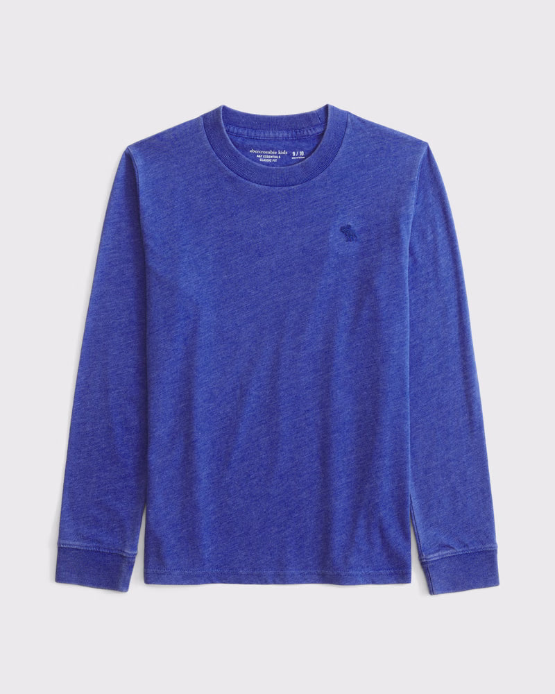 Abercrombie & Fitch - Essential Long-Sleeve Icon Crew Tee