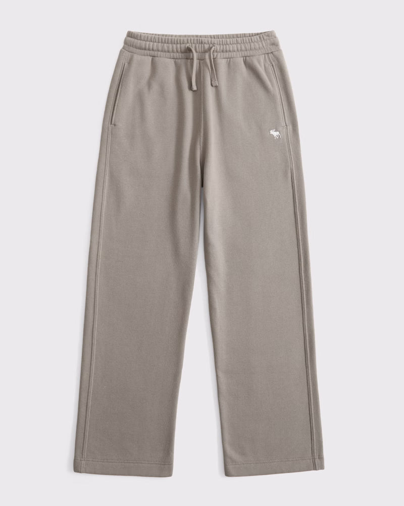 Abercrombie & Fitch - Essential Icon Baggy Open-Hem Sweatpants