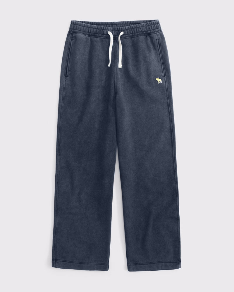 Abercrombie & Fitch - Essential Icon Baggy Open-Hem Sweatpants