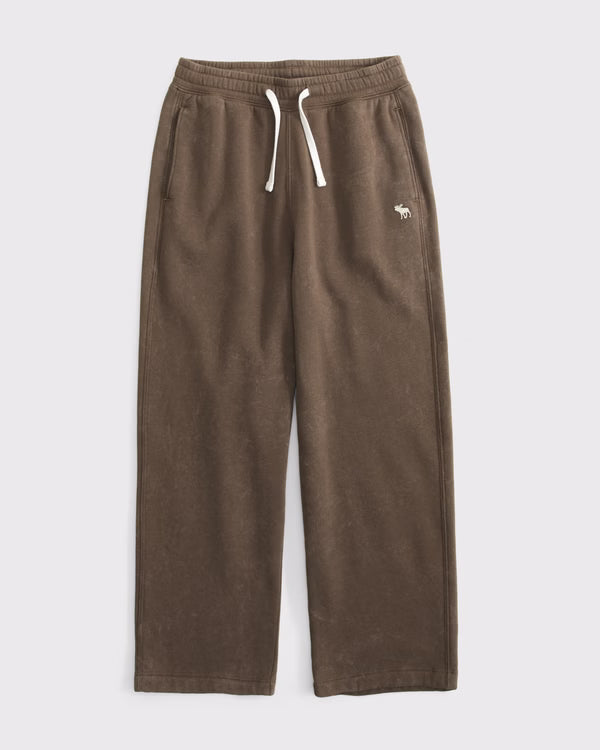 Abercrombie & Fitch - Essential Icon Baggy Open-Hem Sweatpants