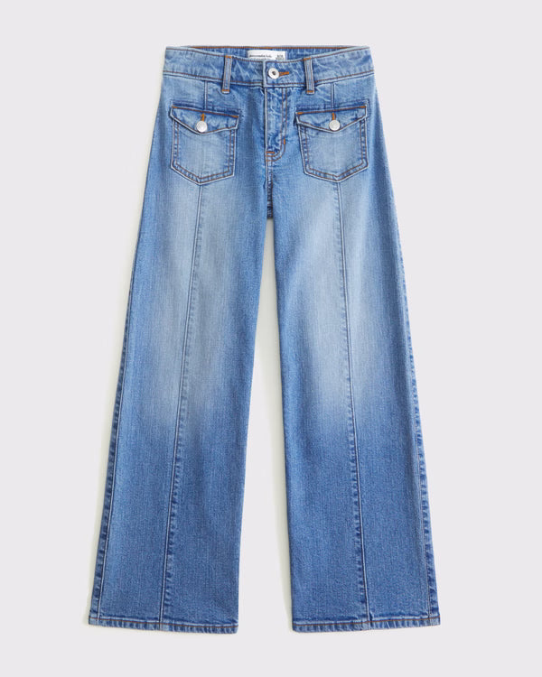 Abercrombie & Fitch - High Rise Wide Leg Jeans