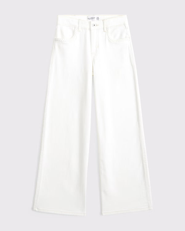 Abercrombie & Fitch - High Rise Wide Leg Jeans