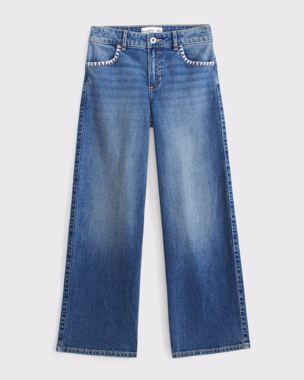 Abercrombie & Fitch - High Rise Wide Leg Jeans