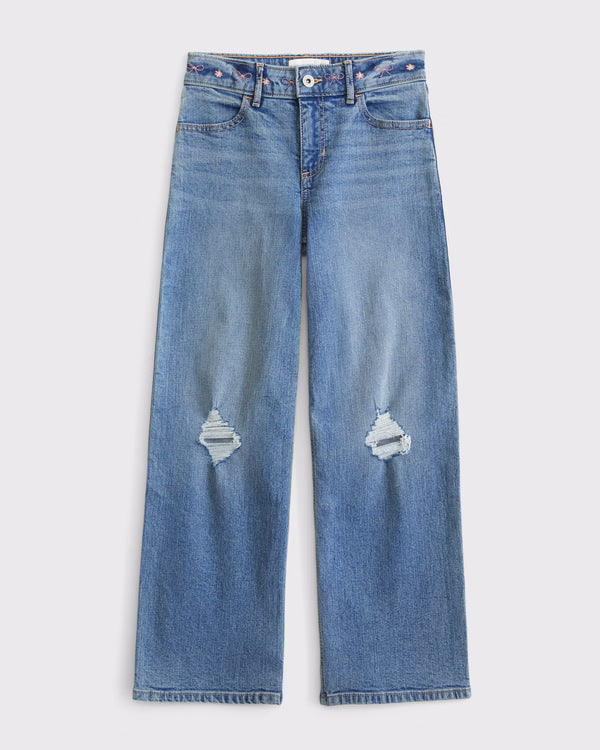 Abercrombie & Fitch - High Rise Wide Leg Jeans