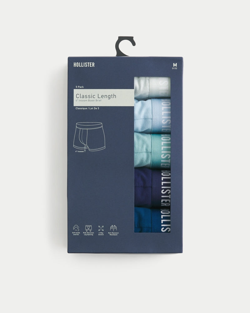 Hollister - Classic Length Boxer Brief 5-Pack