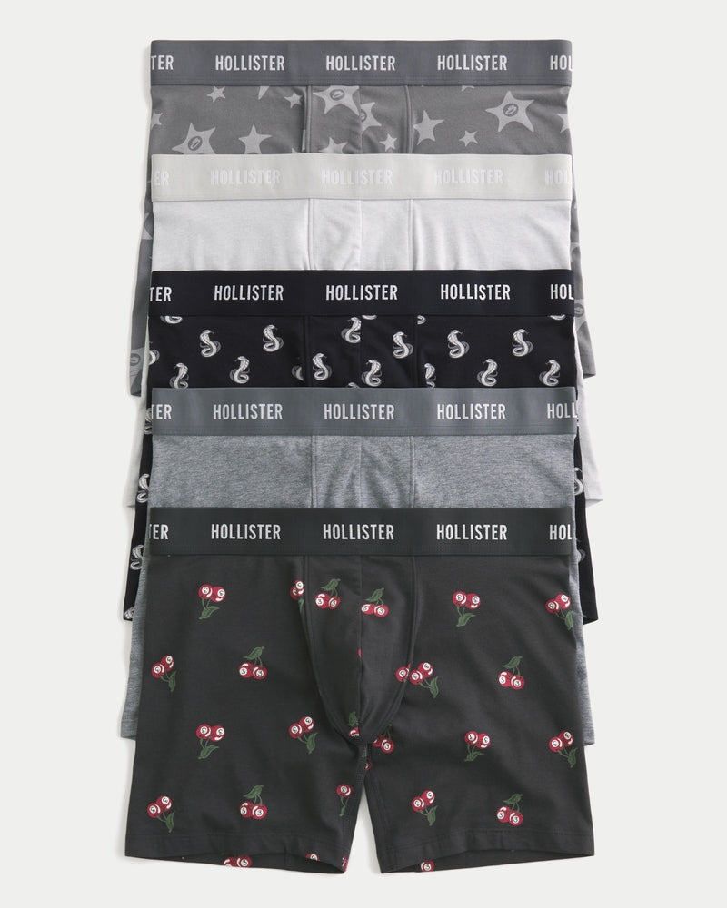 Hollister - Longer-Length Fly Front Boxer Brief 5-Pack