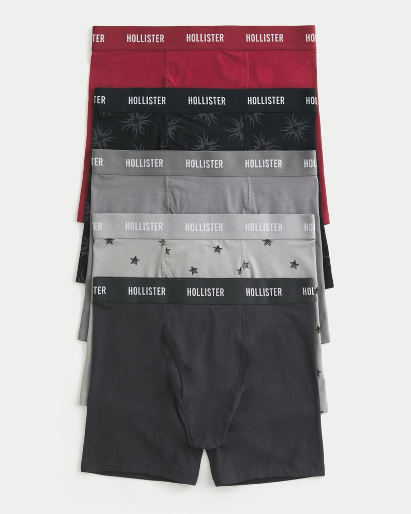 Hollister - Longer-Length Fly Front Boxer Brief 5-Pack