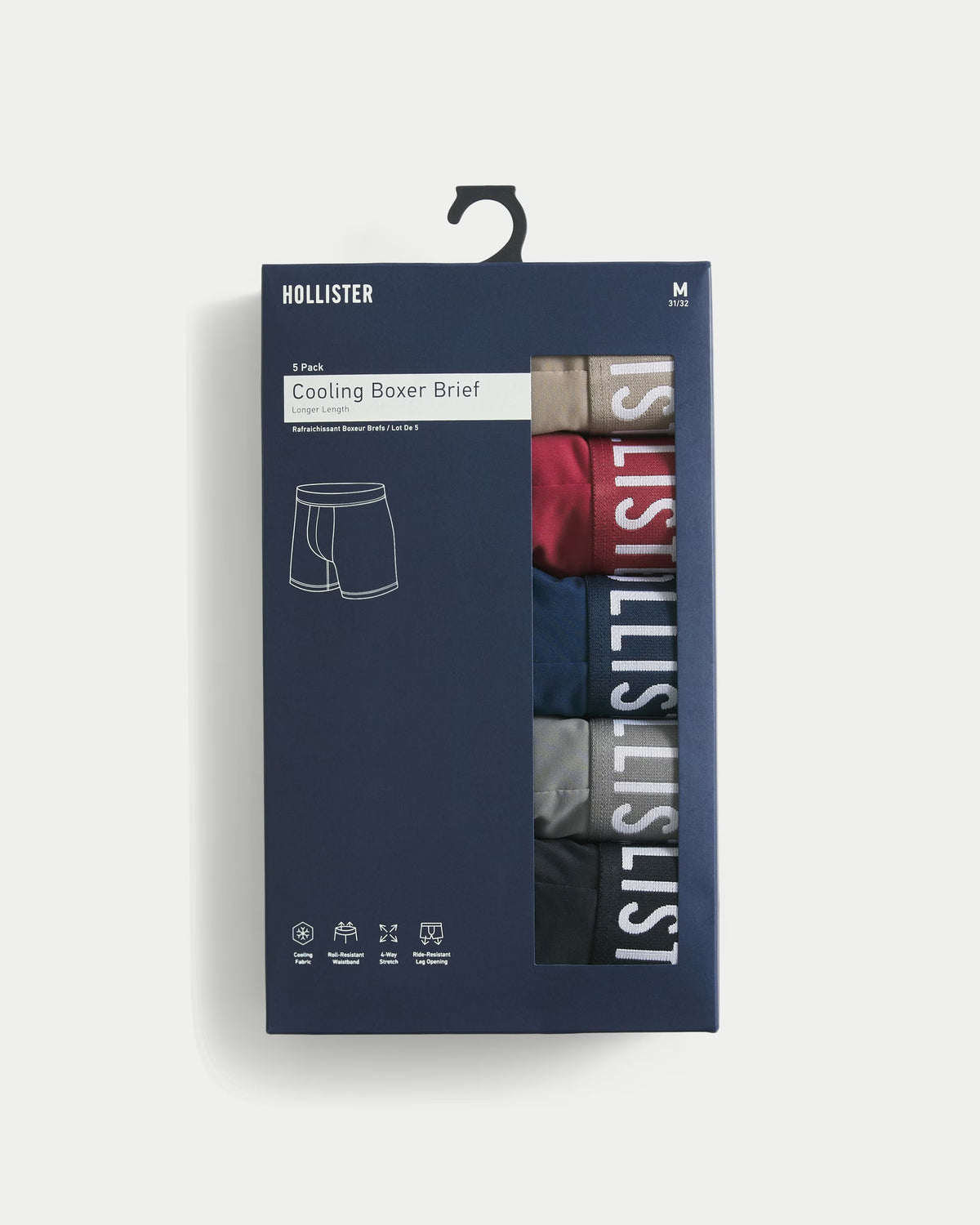 Hollister - Cooling Boxer Brief 5-Pack