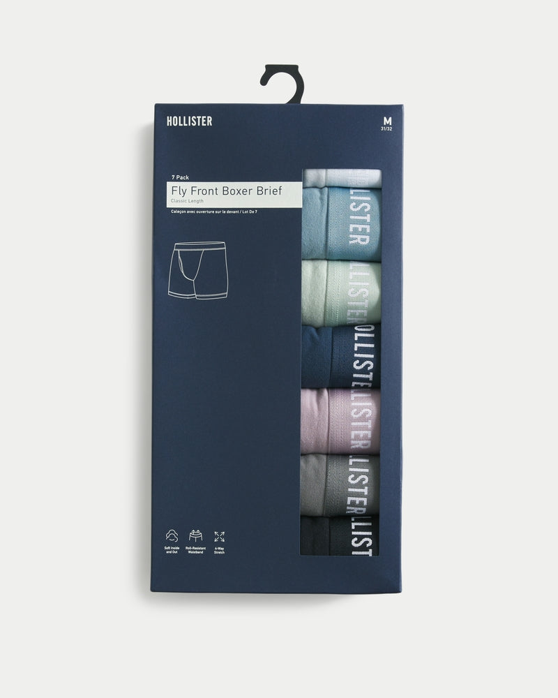 Hollister - Classic Length Fly-Front Boxer Brief 7-pack