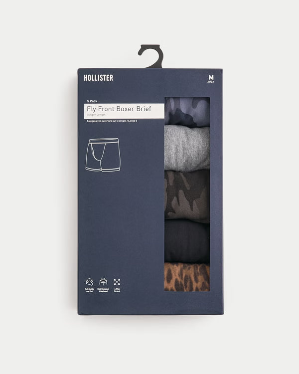 Hollister - Longer-Length Boxer Brief 5-Pack