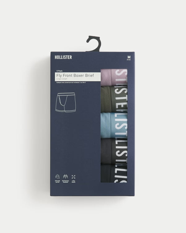 Hollister - Longer-Length Boxer Brief 5-Pack