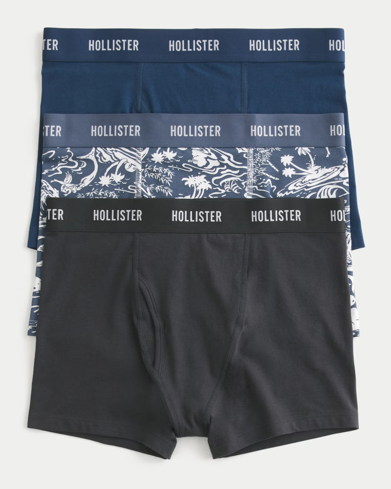 Hollister - Classic Length Fly Front Boxer Brief 3-Pack
