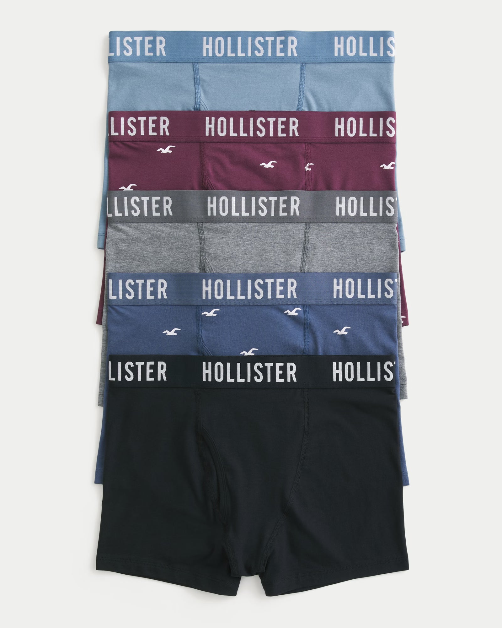 Hollister - Classic Length Fly Front Boxer Brief 5-Pack