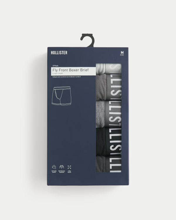 Hollister - Longer-Length Boxer Brief 5-Pack