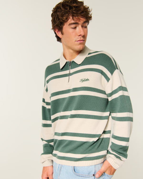 Hollister - Boxy Logo Sweater Polo