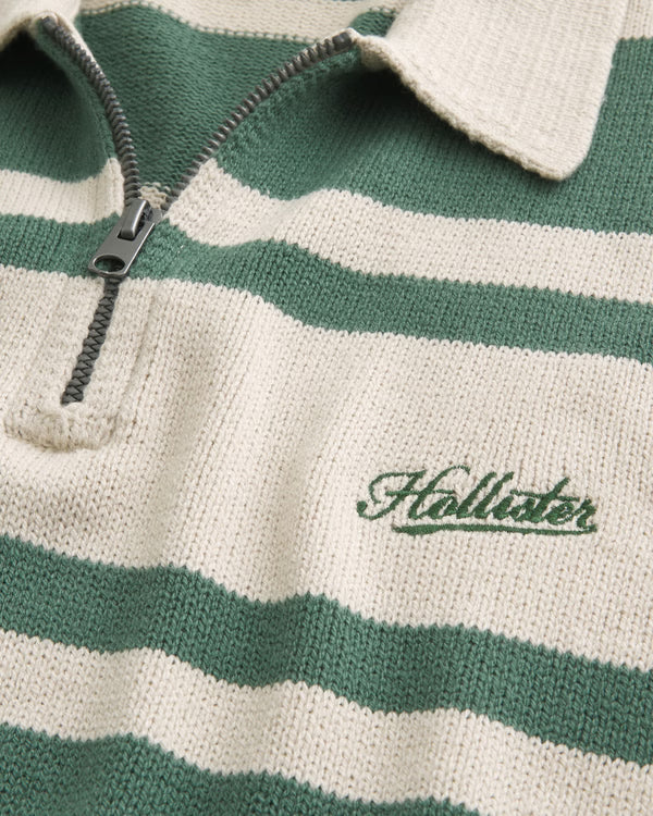 Hollister - Boxy Logo Sweater Polo
