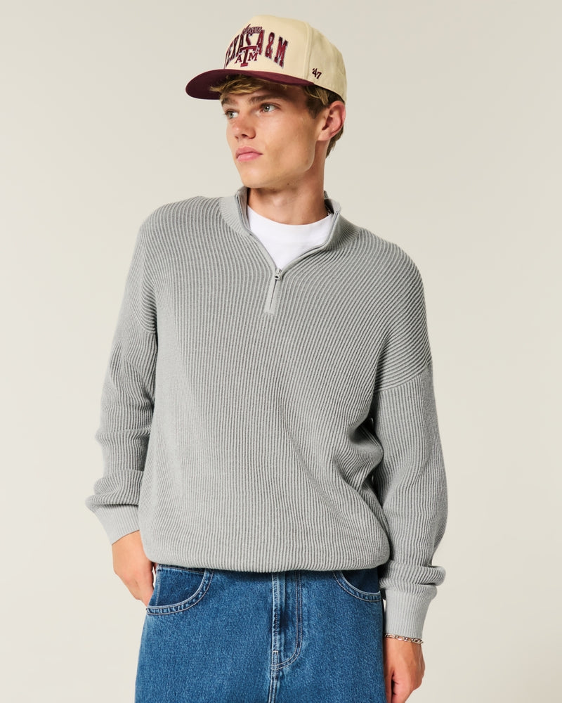 Hollister - Boxy Quarter-Zip Sweater
