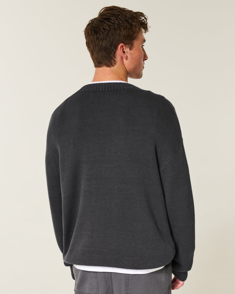 Hollister - Boxy Graphic Crew Sweater