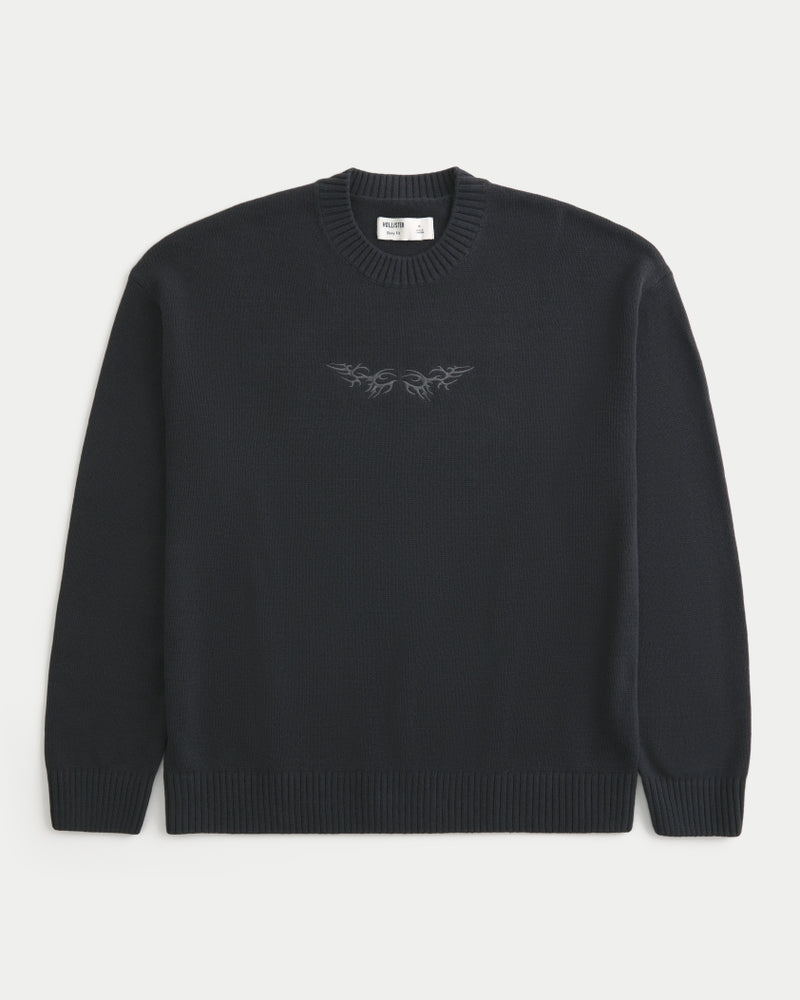 Hollister - Boxy Graphic Crew Sweater