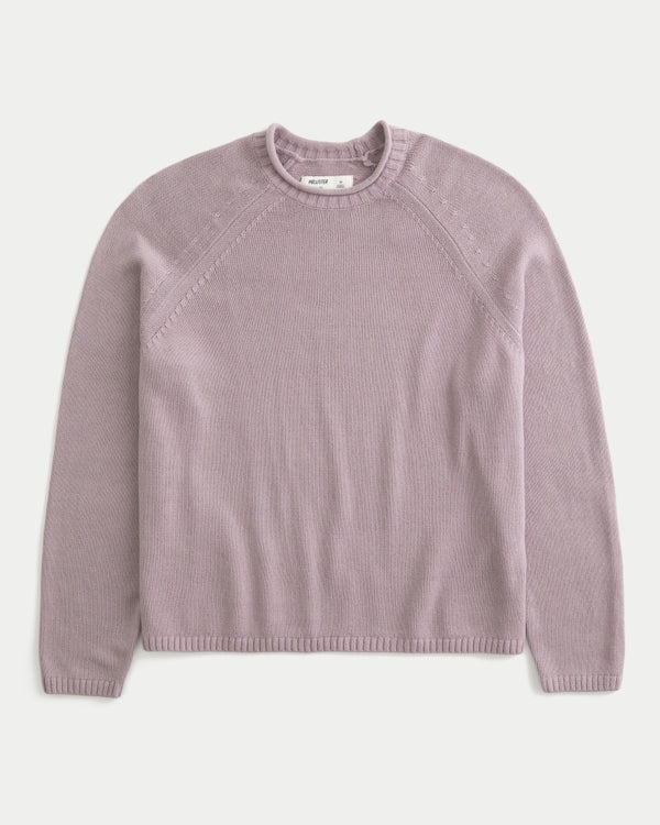 Hollister - Boxy Roll-Neck Crew Sweater