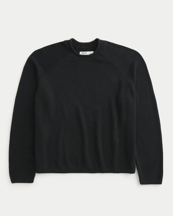 Hollister - Boxy Roll-Neck Crew Sweater