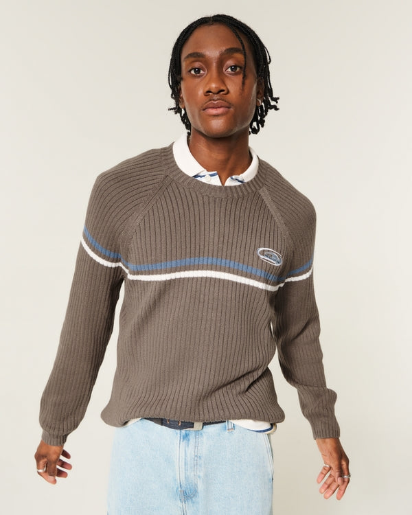 Hollister - Boxy Logo Crew Sweater