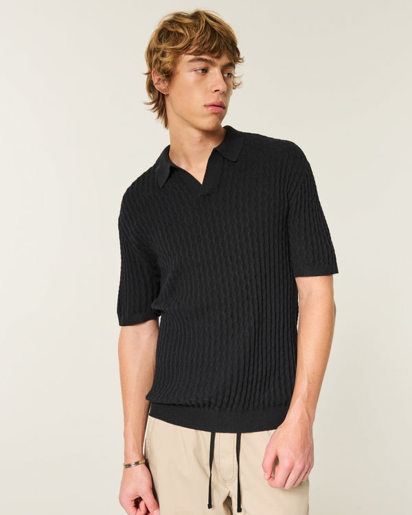 Hollister - Boxy Short-Sleeve Sweater Polo
