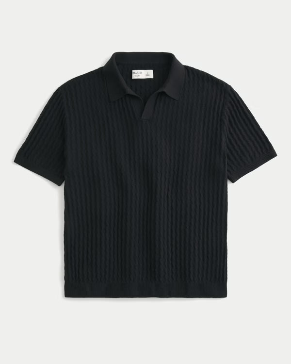 Hollister - Boxy Short-Sleeve Sweater Polo