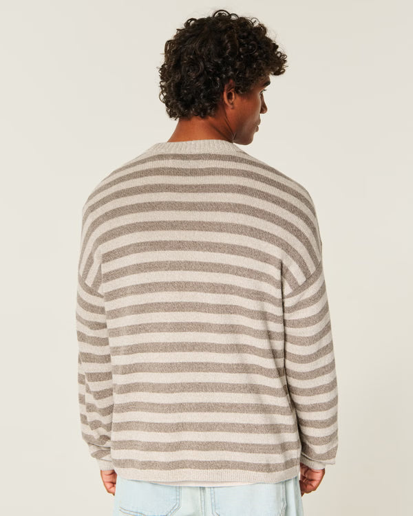 Hollister - Boxy Striped Crew Sweater