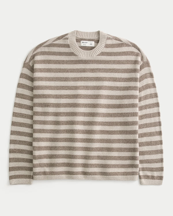 Hollister - Boxy Striped Crew Sweater
