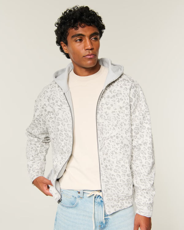 Hollister - Boxy Reversible Zip-Up Hoodie