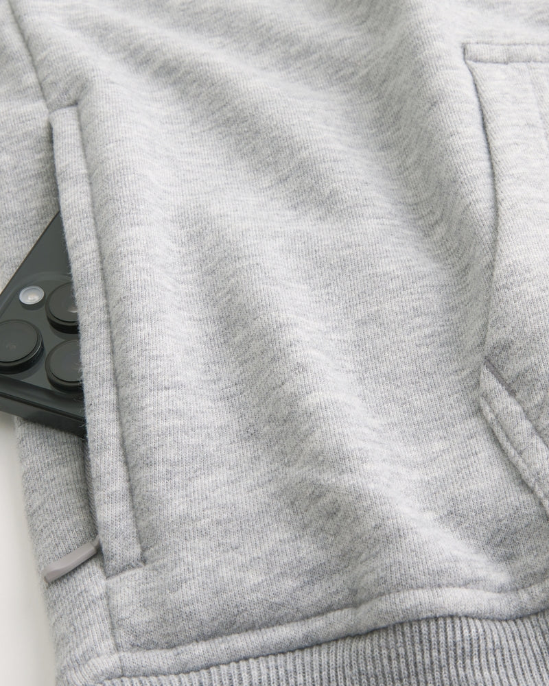 Hollister - Boxy Terry Logo Graphic Hoodie