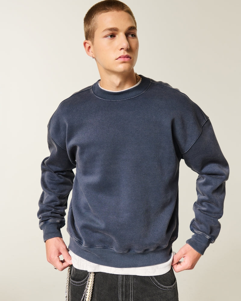 Hollister - Boxy Camo Crew Sweatshirt