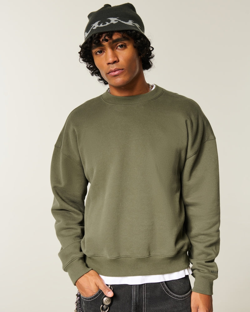 Hollister - Boxy Camo Crew Sweatshirt