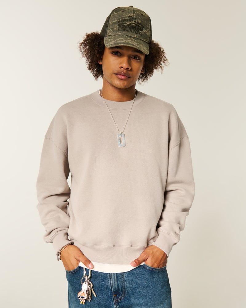 Hollister - Boxy Camo Crew Sweatshirt
